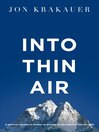 Into Thin Air (eBook): A personal account of the Everest disaster